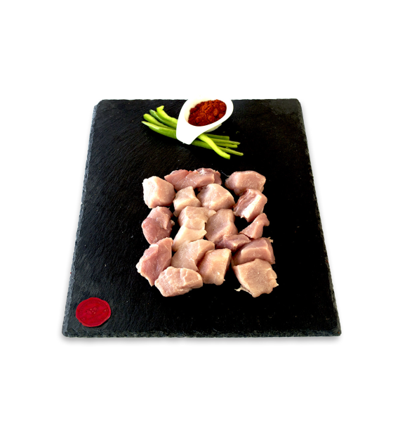 Carne de cerdo troceada